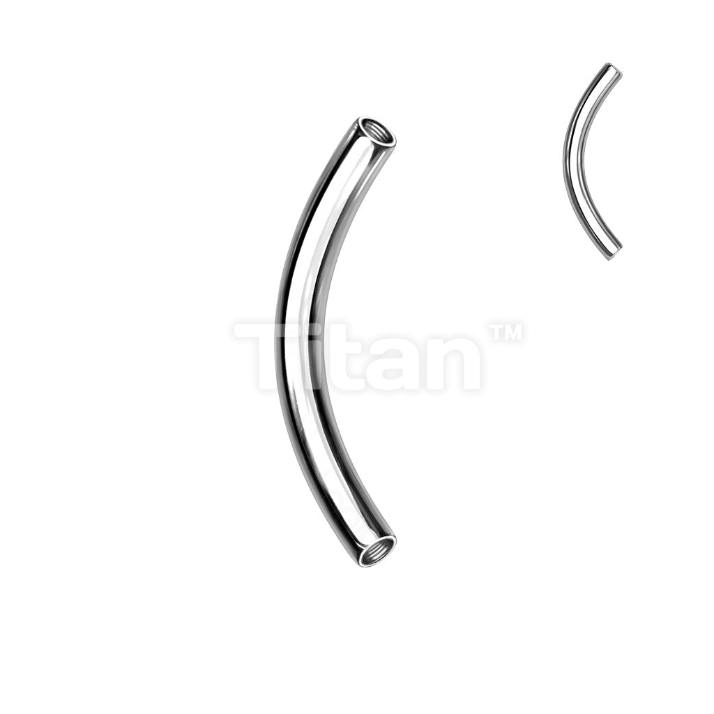 Implant Grade Titanium Internally Threaded Curved Barbell Pins - Image 2