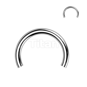 Implant Grade Titanium Internally Threaded Horseshoe Circular Barbell Pins - Image 5
