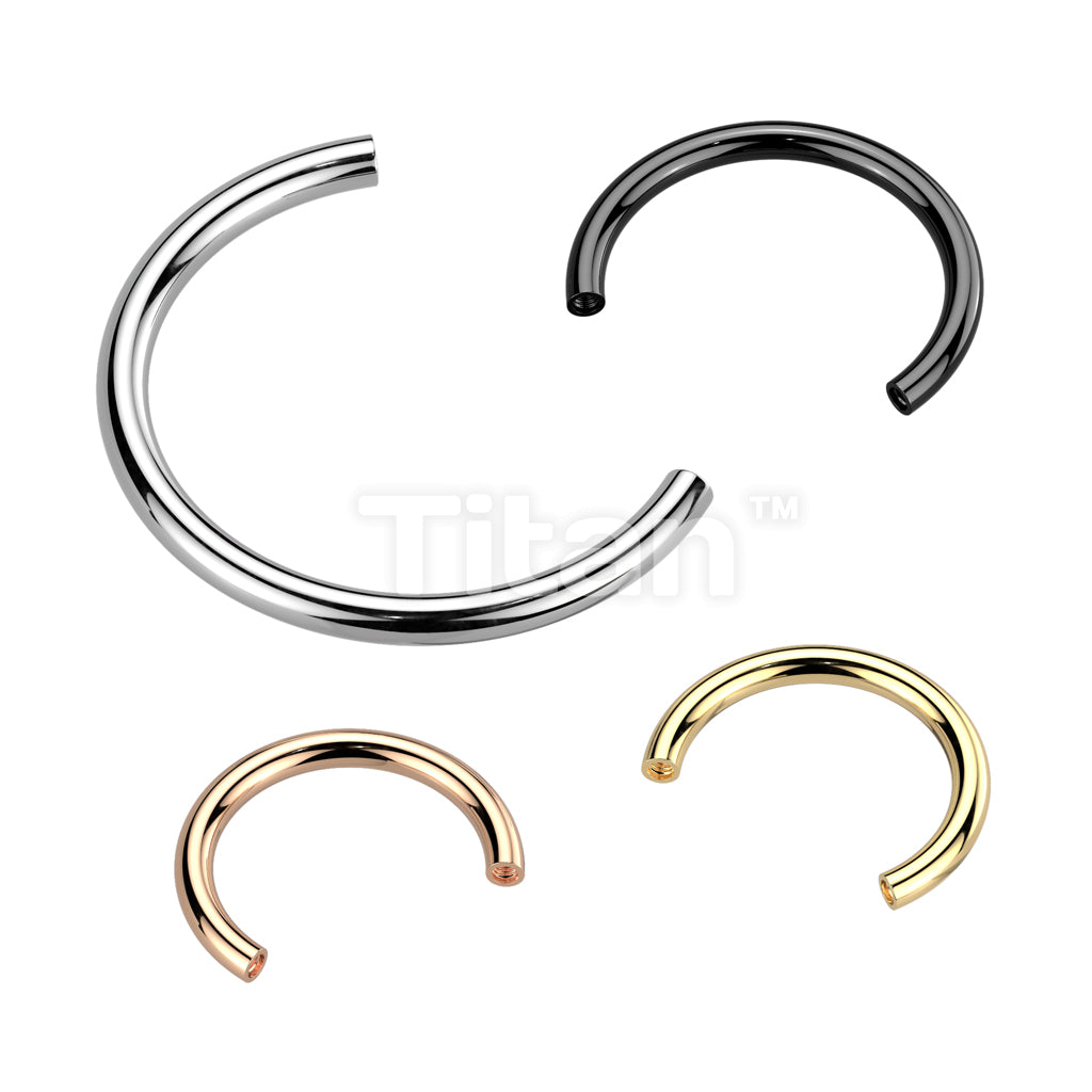 ASTM F136 Titanium Implant Grade Titanium Internally Threaded Horseshoe...
