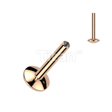 Implant Grade Titanium Internally Threaded 4mm Convex Base Labret Post - Image 3