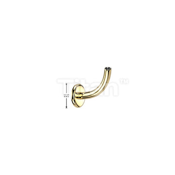 Implant Grade Titanium Internally Threaded Curved Flat Back Post - Image 4
