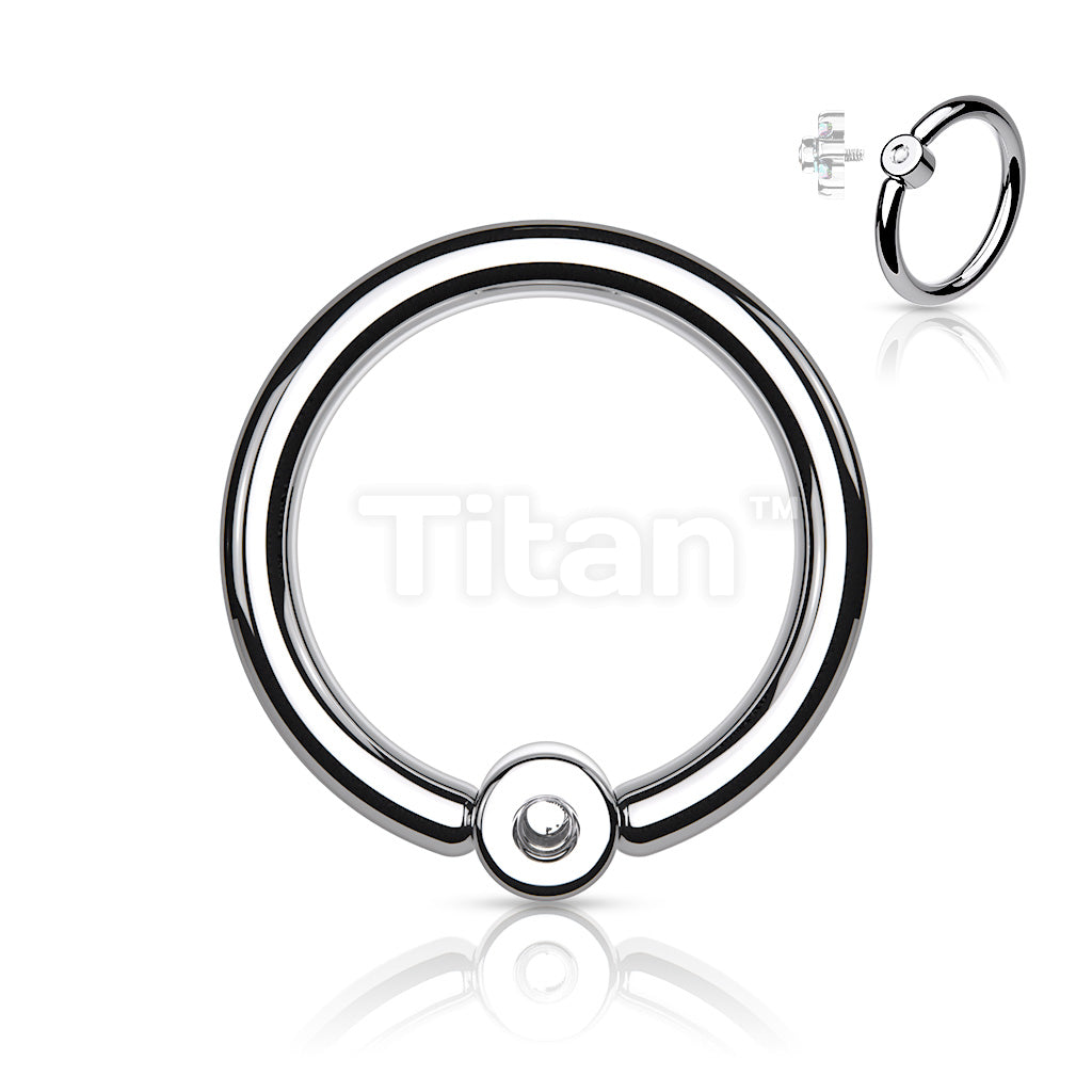 ASTM F136 Titanium Implant Grade Titanium Captive Bead Ring With... - Image 2