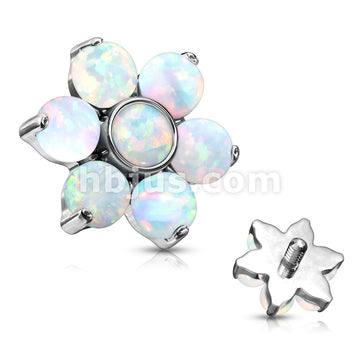 Opa Prong Set Flower 316L Surgical Steel Internally Threaded Top Parts... - Image 4