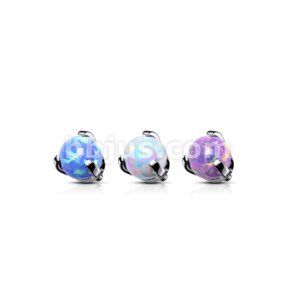 Claw Set Opal Internally Threaded 316L Surgical Steel Top Parts - Image 6