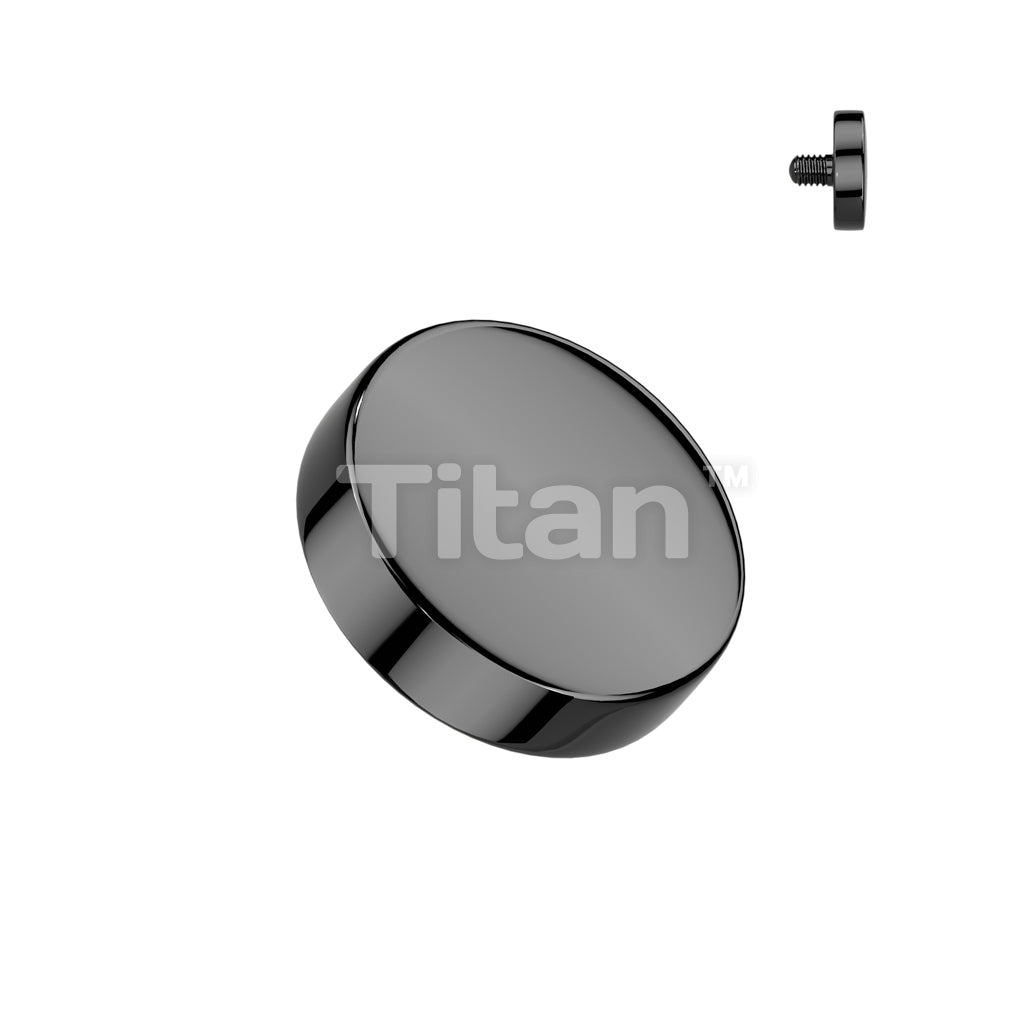 Implant Grade Titanium Internally Threaded Flat Round Top - Image 3