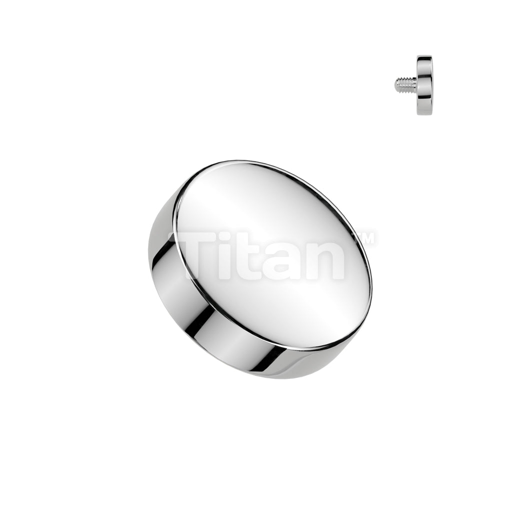 Implant Grade Titanium Internally Threaded Flat Round Top - Image 4