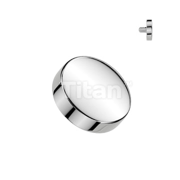 Implant Grade Titanium Internally Threaded Flat Round Top - Image 4