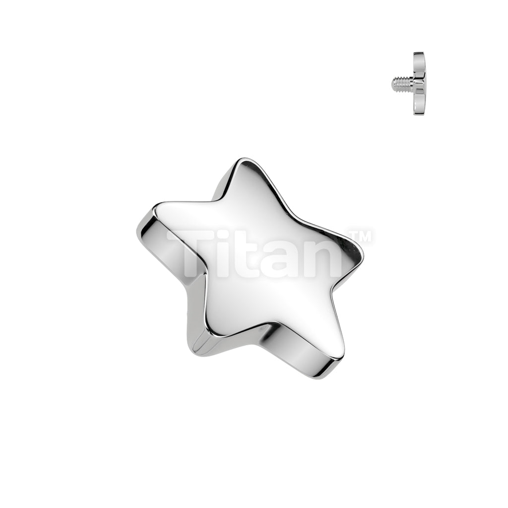 ASTM F136 Titanium Implant Grade Titanium Internally Threaded Flat Star Top - Image 3