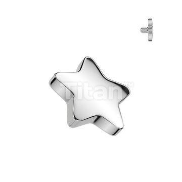 ASTM F136 Titanium Implant Grade Titanium Internally Threaded Flat Star Top - Image 3