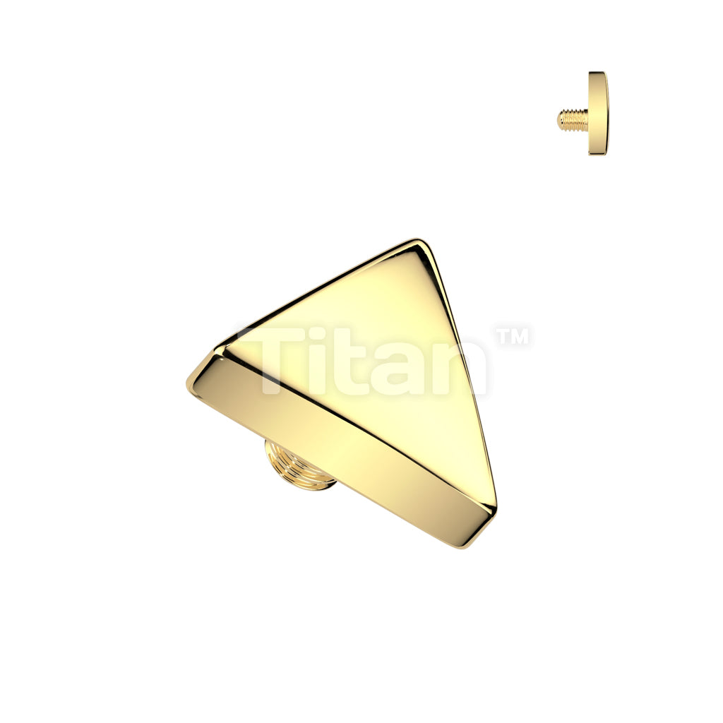 Implant Grade Titanium Internally Threaded Flat Triangle Top - Image 3