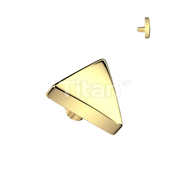 Implant Grade Titanium Internally Threaded Flat Triangle Top - Image 3