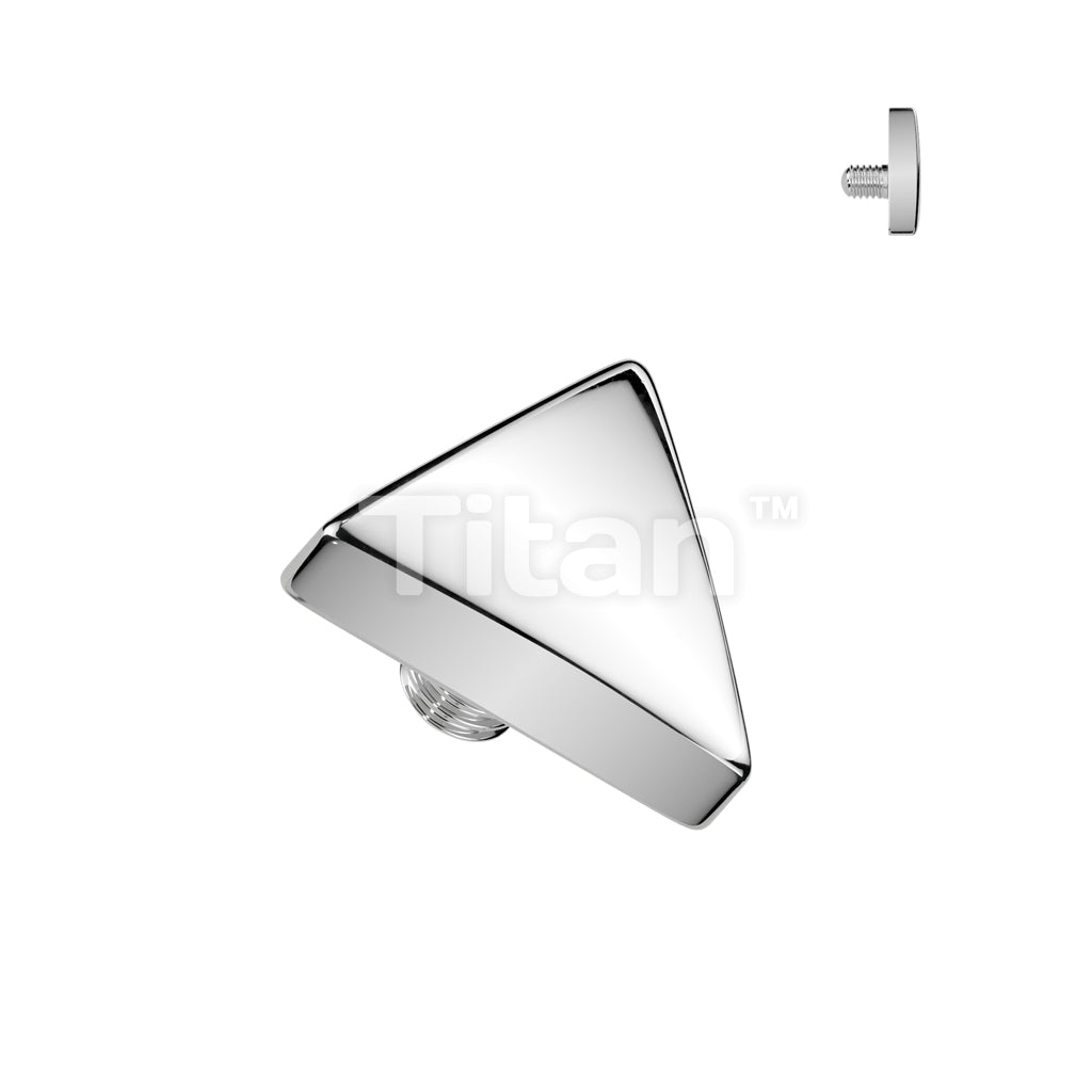 Implant Grade Titanium Internally Threaded Flat Triangle Top - Image 2