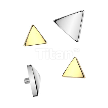 Implant Grade Titanium Internally Threaded Flat Triangle Top