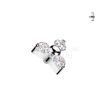Implant Grade Titanium Internally Threaded CZ Trinity Triangle Top Parts - Image 3