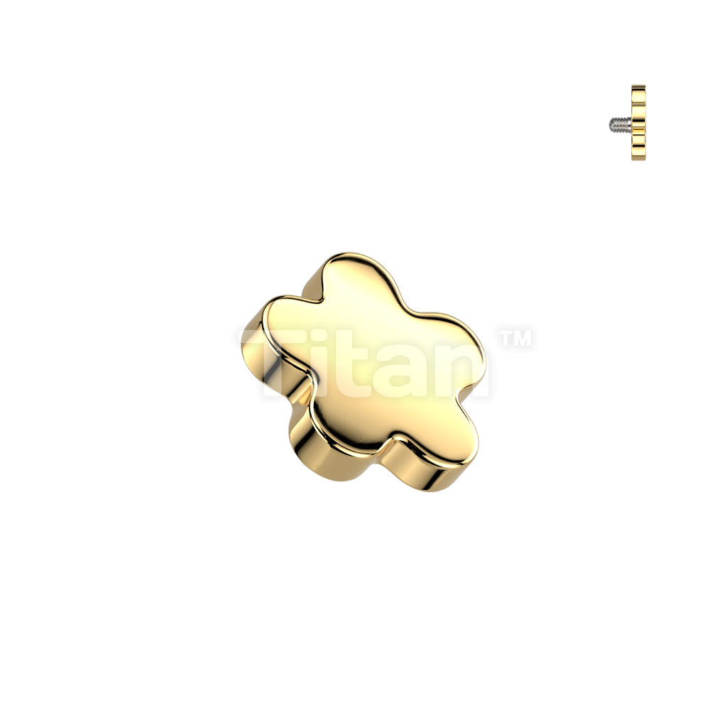 Implant Grade Titanium Internally Threaded Flower Top - Image 2