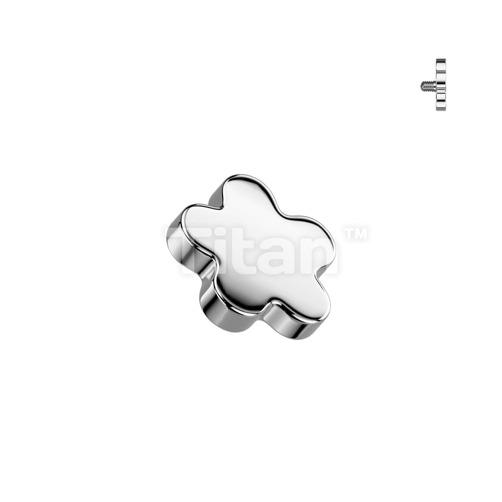 Implant Grade Titanium Internally Threaded Flower Top - Image 3