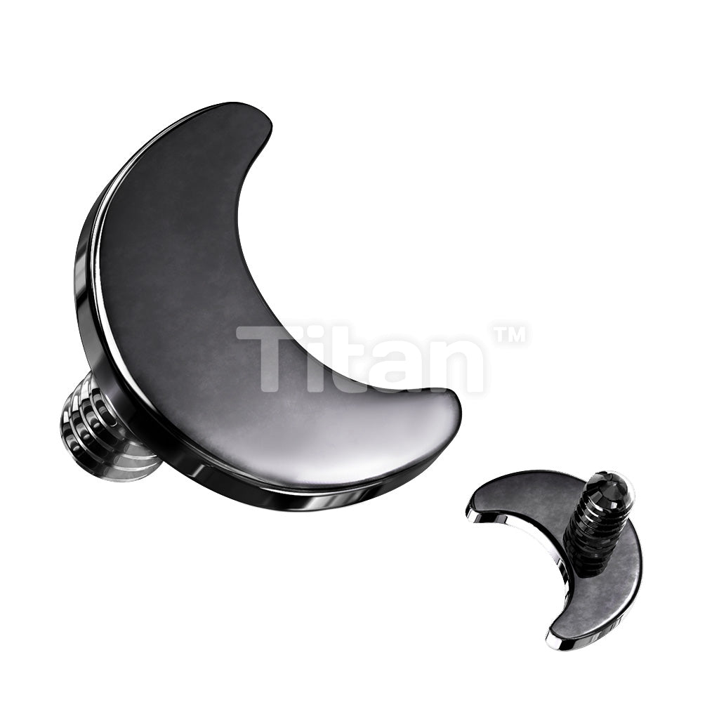 Implant Grade Titanium Internally Threaded Flat Crescent Moon Top - Image 4