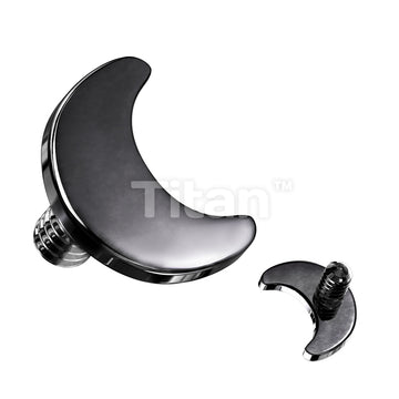Implant Grade Titanium Internally Threaded Flat Crescent Moon Top - Image 4