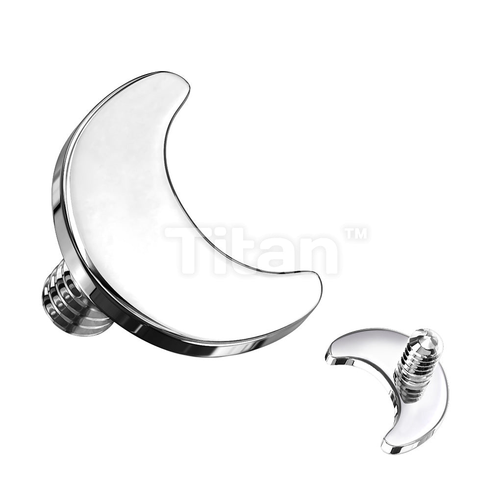 Implant Grade Titanium Internally Threaded Flat Crescent Moon Top - Image 5