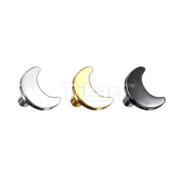 Implant Grade Titanium Internally Threaded Flat Crescent Moon Top - Image 6