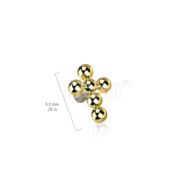 ASTM F136 Titanium Implant Grade Titanium Internally Threaded Beaded... - Image 7