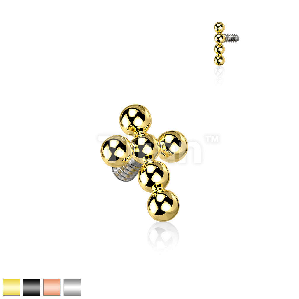 ASTM F136 Titanium Implant Grade Titanium Internally Threaded Beaded... - Image 2