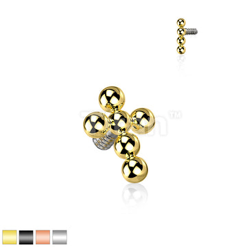 ASTM F136 Titanium Implant Grade Titanium Internally Threaded Beaded... - Image 2