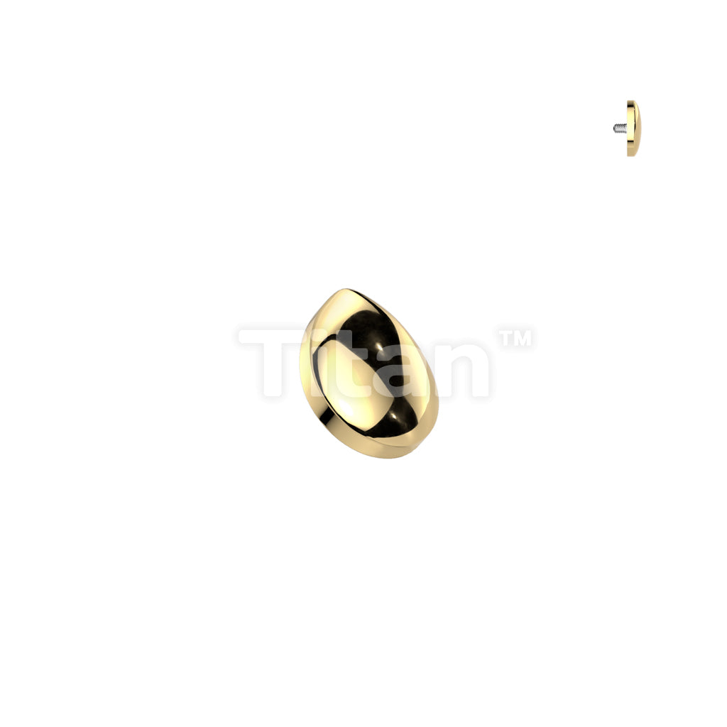 Implant Grade Titanium Internally Threaded Teardrop Top - Image 2