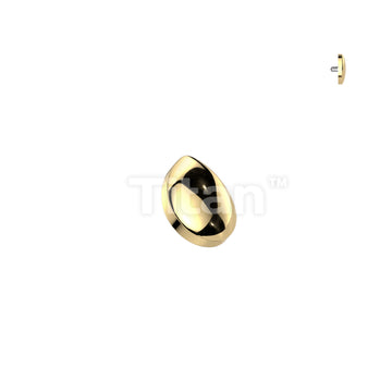 Implant Grade Titanium Internally Threaded Teardrop Top - Image 2