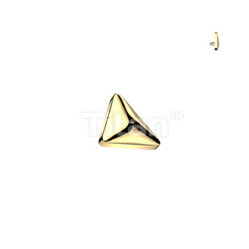Implant Grade Titanium Internally Threaded Rounded Triangle Top - Image 2