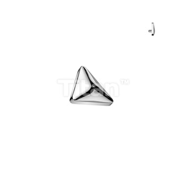 Implant Grade Titanium Internally Threaded Rounded Triangle Top - Image 3