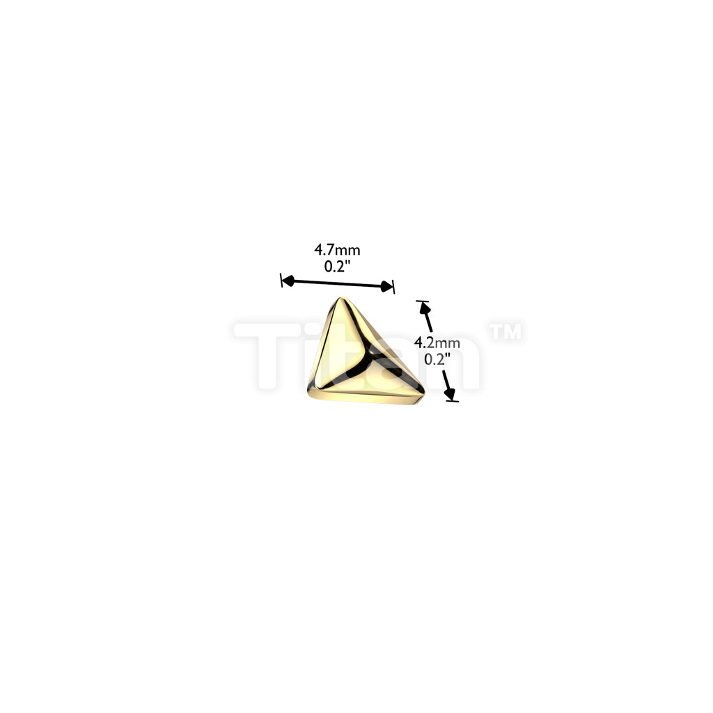 Implant Grade Titanium Internally Threaded Rounded Triangle Top - Image 4