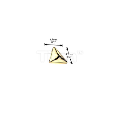 Implant Grade Titanium Internally Threaded Rounded Triangle Top - Image 4