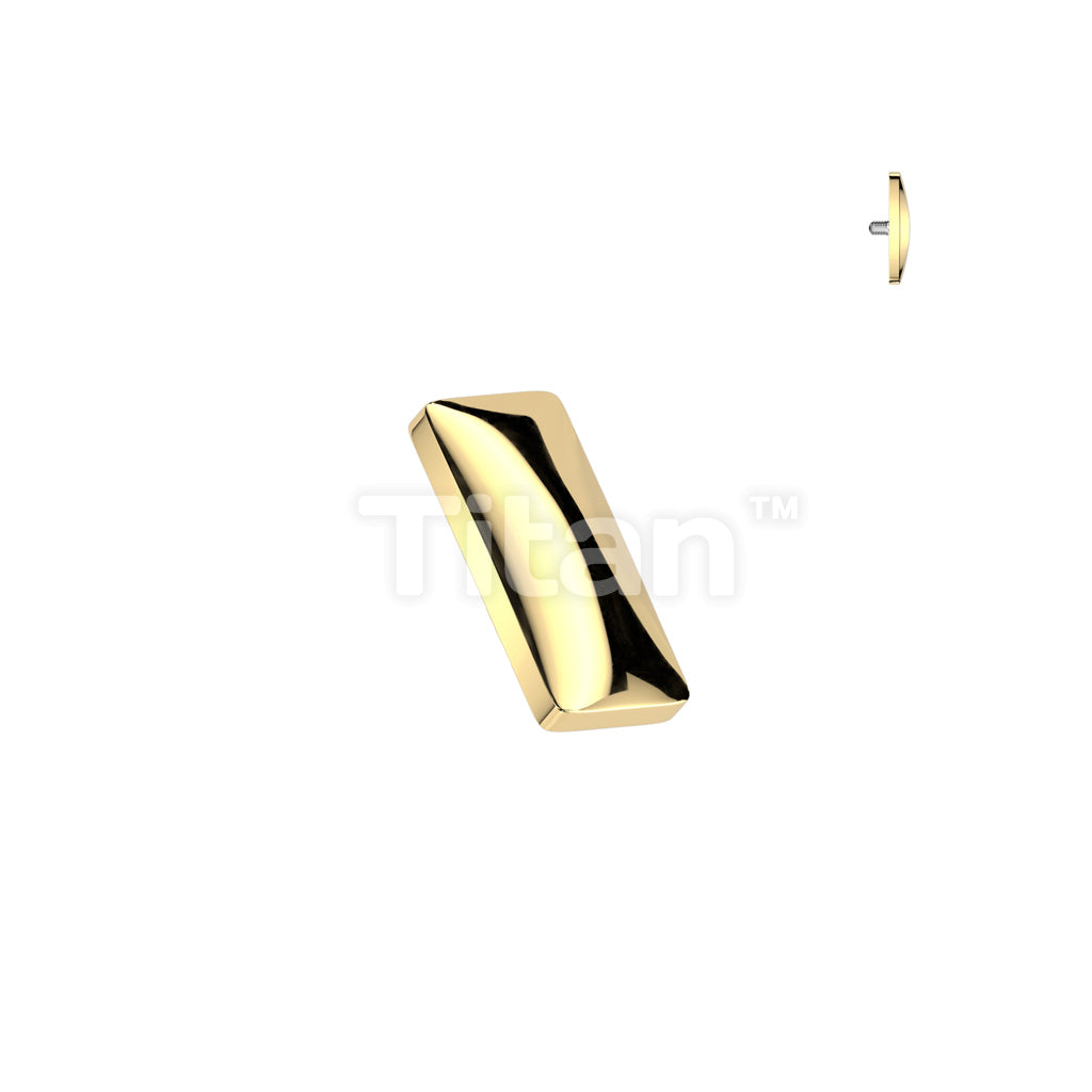 Implant Grade Titanium Internally Threaded Rounded Rectangle Top - Image 2
