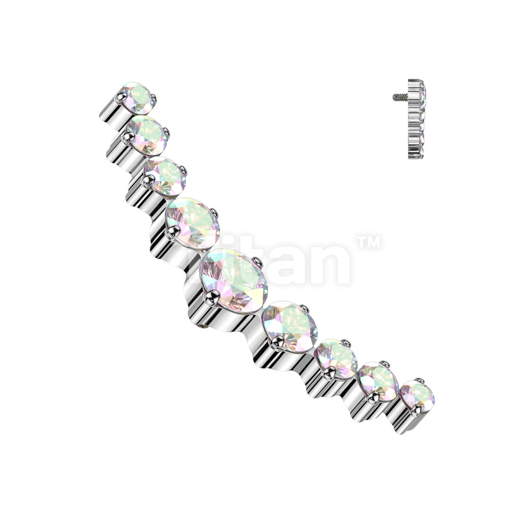 Implant Grade Titanium Internally Threaded 9 CZ Curved Top - Image 2