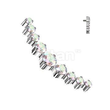 Implant Grade Titanium Internally Threaded 9 CZ Curved Top - Image 2