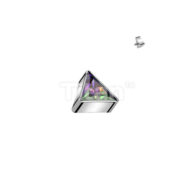 Implant Grade Titanium Internally Threaded Triangle CZ Top - Image 5