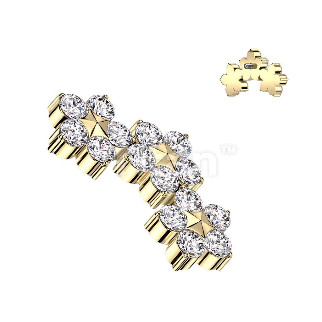 ASTM F136 Titanium Implant Grade Titanium Internally Threaded Triple CZ... - Image 3