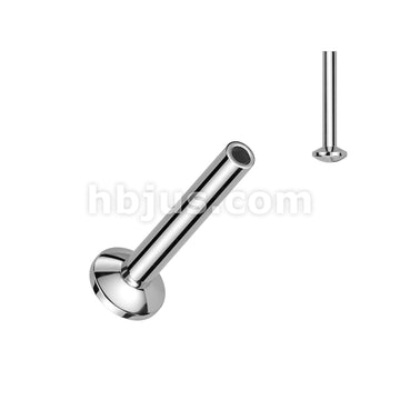 316L Surgical Steel Threadless Push In 3mm Base Convex Back Stud Labret Pin - Image 3