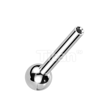 Implant Grade Titanium Threadless Push In Barbell Pins With One Ball  - Image 5