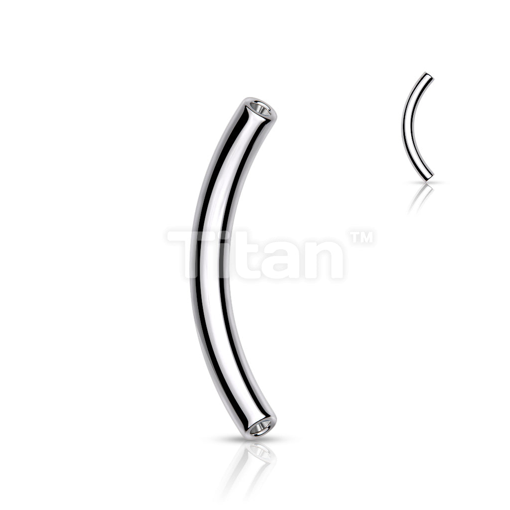 Implant Grade Titanium Threadless Push In Curved Barbell Pins - Image 2