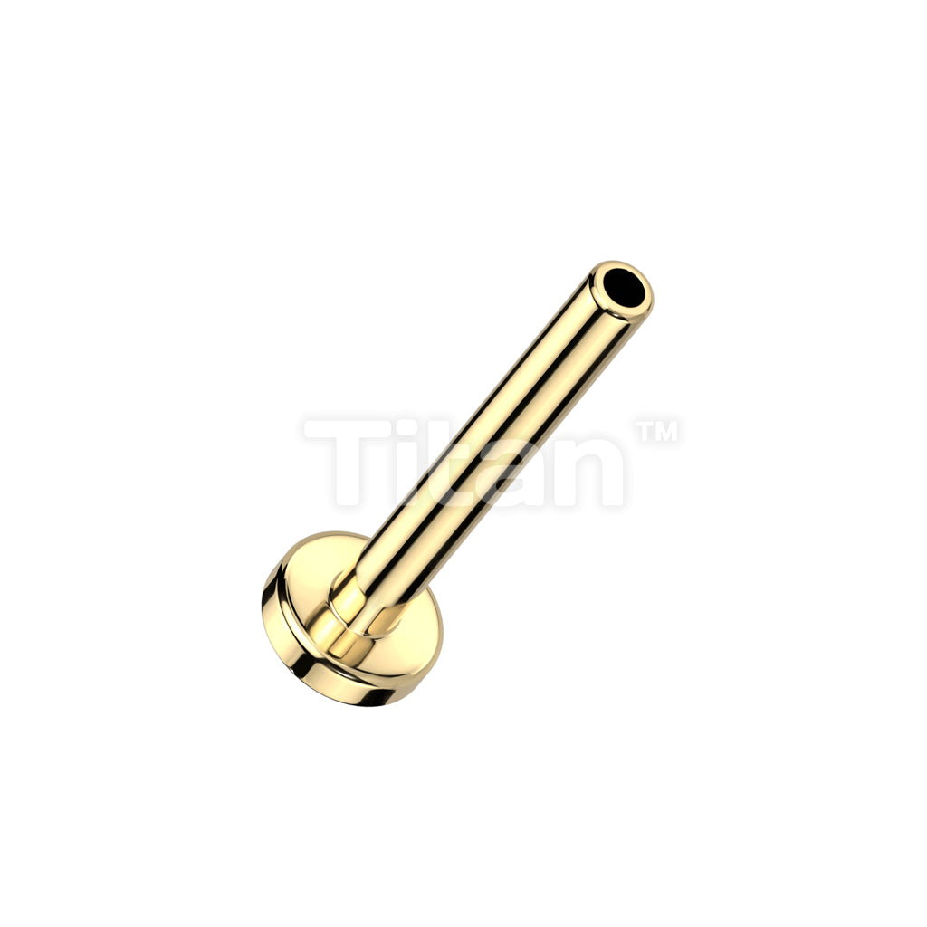 Implant Grade Titanium Threadless Push In 2.5mm Base Flat Back Labret Stud - Image 2
