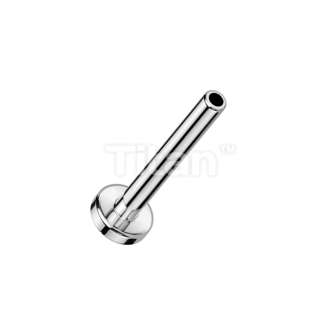 Implant Grade Titanium Threadless Push In 2.5mm Base Flat Back Labret Stud - Image 5
