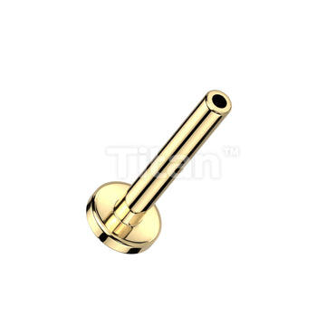 Implant Grade Titanium Threadless Push In 3mm Base Flat Back Stud Labret Pins - Image 2