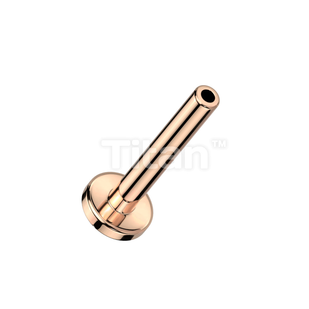 Implant Grade Titanium Threadless Push In 3mm Base Flat Back Stud Labret Pins - Image 4