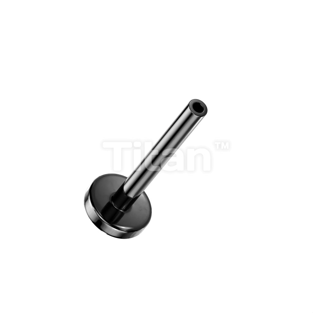 Implant Grade Titanium Threadless Push In 4mm Base Flat Back Stud Labret Pins - Image 3