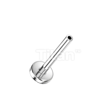 Implant Grade Titanium Threadless Push In 4mm Base Flat Back Stud Labret Pins - Image 5