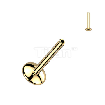 Implant Grade Titanium Threadless Push In 4mm Convex Base Labret Stud - Image 2