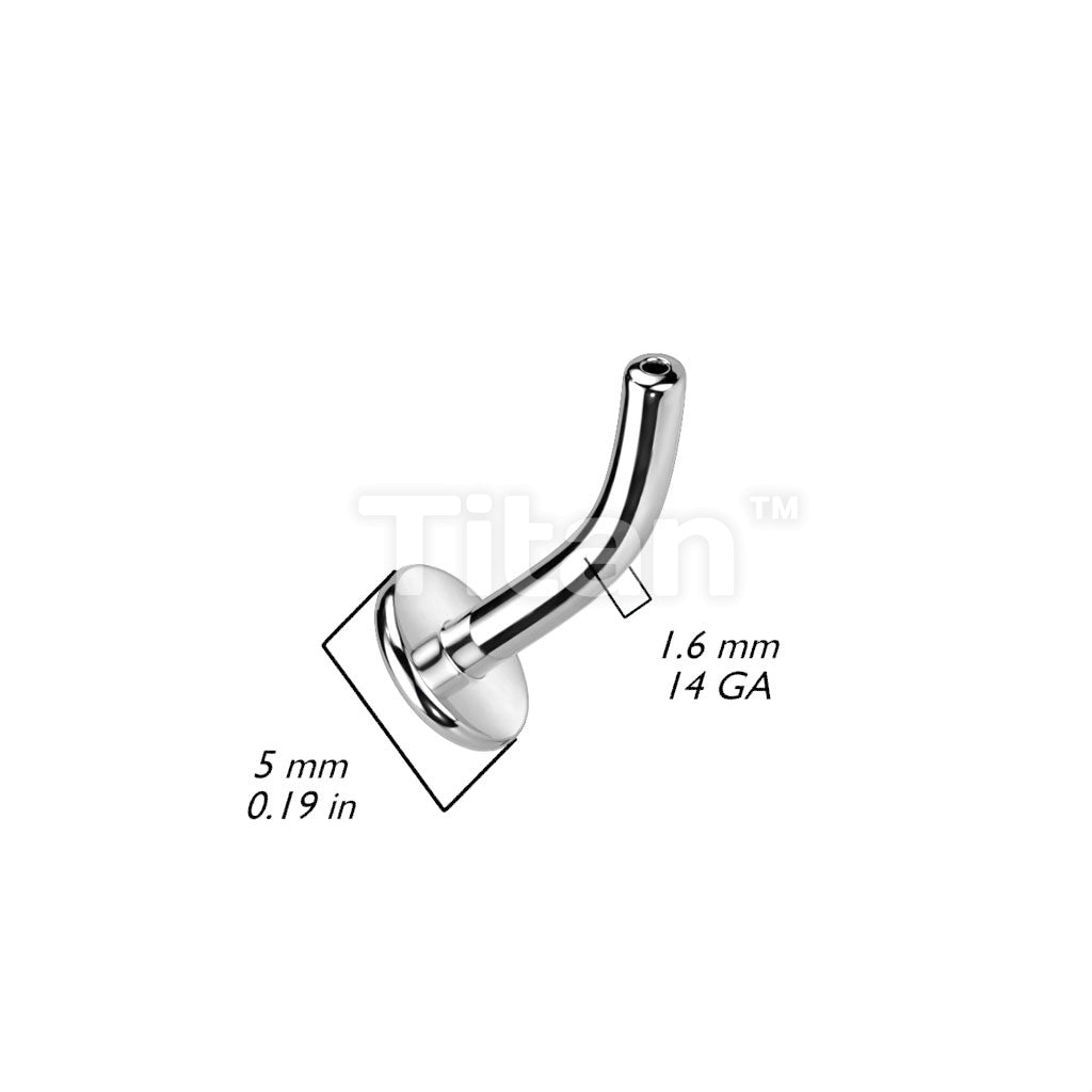 Implant Grade Titanium Threadless Push In Curved Post. 16ga & 14ga - Image 4