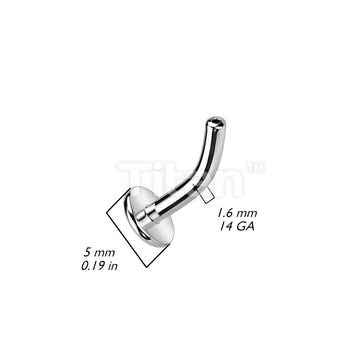 Implant Grade Titanium Threadless Push In Curved Post. 16ga & 14ga - Image 4
